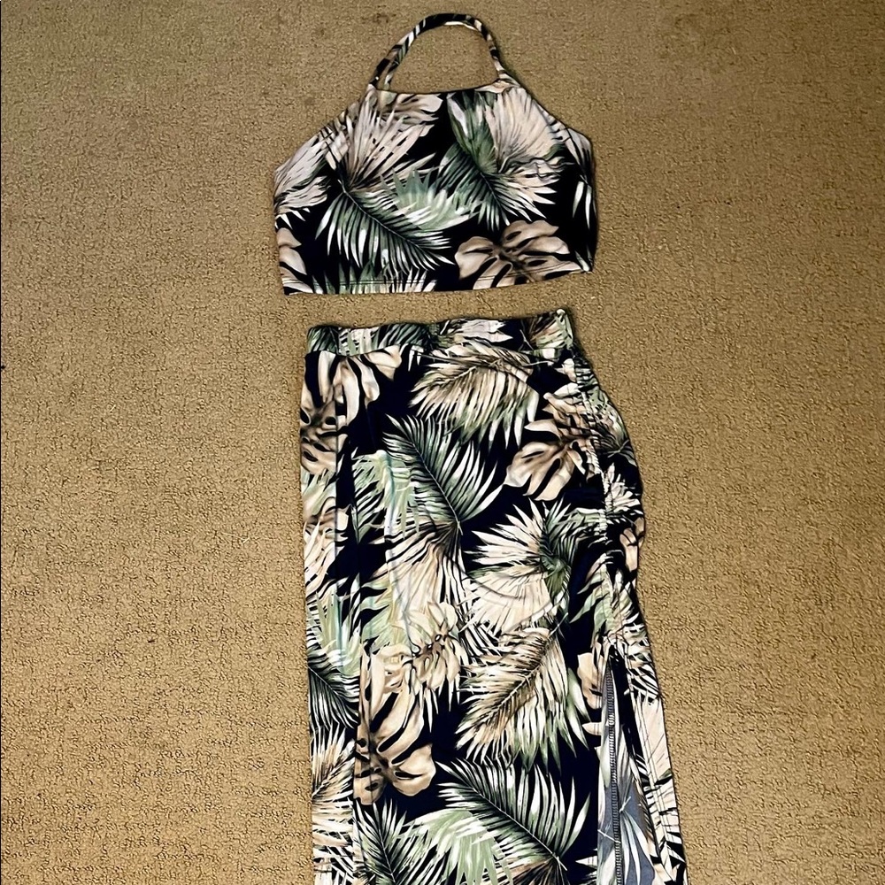 two piece navy set